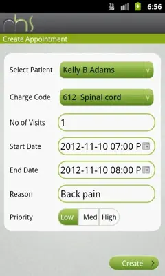 Mobile HMS android App screenshot 1